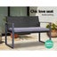 Gardeon 4 Pcs Outdoor Sofa Set Rattan Furniture With Storage Cover Chairs Black Carousel 4
