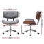 Artiss Office Chair Fabric Seat Grey Carousel 2