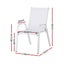 Gardeon 4Pc Outdoor Dining Chairs Stackable Lounge Patio Furniture White Carousel 2