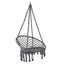 Gardeon Hammock Chair Outdoor Hanging Macrame Cotton Indoor Grey Carousel 1