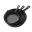 5-Star Chef Non Stick Frying Pan Cast Iron 3Pcs Carousel 1