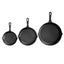 5-Star Chef Non Stick Frying Pan Cast Iron 3Pcs Carousel 3
