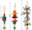 10pcs Wooden Bird Toy Parrot Cage Mirror Ladder Chewing Swing Toys Carousel 3