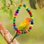 8pcs Wooden Bird Toy Parrot Cage Hammock Chewing Swing Toys Carousel 6