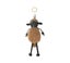 AUSTRALIAN SHEPHERD(R) Fluffy Sheepskin Wool Sheep Keyrings Carousel 8