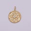 Gold Sunburst CZ Necklace, Gold Filled Sunburst Cubic Zirconia Necklace Carousel 2