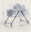Luna Portable Compact Folding Baby Bassinet with Canopy and Locking Wheels Carousel 9
