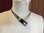 Modernist Sterling Silver & Onyx Choker Necklace Carousel 3