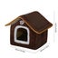 Cat Bed Cave for Indoor Cats & Small Dogs, Washable & Foldable - Polar Flee Carousel 3