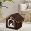 Cat Bed Cave for Indoor Cats & Small Dogs, Washable & Foldable - Polar Flee Carousel 6