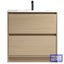 Zara Floor Vanity With Arc Top 800mm - Natural Oak Carousel 1