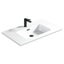 Fremont Fluted Floor Vanity with Arc Top 800mm - Moonlight White Carousel 2