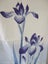 Japanese noren, doorway curtain. Privacy or decor. 100% cotton IRISES IN BLUE Carousel 4