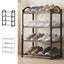 4 Tier Small Shoe Rack, Narrow Stackable Kids Toddler Adult Shoe Storage Or Carousel 1