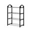 4 Tier Small Shoe Rack, Narrow Stackable Kids Toddler Adult Shoe Storage Or Carousel 2