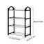 4 Tier Small Shoe Rack, Narrow Stackable Kids Toddler Adult Shoe Storage Or Carousel 4