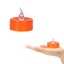 Halloween 12Pack Orange Tea Light Candles Battery Powered LED Tea Lights Wi Carousel 5