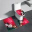 Bathroom Mat Set ! Christmas Bathroom Mat Set, 3 Piece Non Slip Bath Mats, Carousel 8