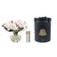 Cote Noire Magnolia Bouquet w / Round Vase & Gold Crest Pink Carousel 1