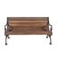 ORIGINAL TEAK AND IRON GARDEN BENCH Carousel 1
