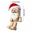 Christmas Shaking Wooden Man Figurine Handmade Dashboard Toy with 12 Funny Faces Carousel 3
