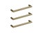 Tube 450 Heated Towel Rail Brushed Brass PVD 3 Pack *Excess Stock* Was $1696 Carousel 1