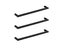 Tube 600 Heated Towel Rail Matt Black 3 Pack *Excess Stock* Was $1546 Carousel 1