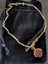 Antique 9ct Rose Gold Chain Carnelian Bloodstone Fob pendant W.J.P England Carousel 10