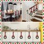 4PCS Christmas Kitchen Cabinet Wreaths with Plaid Bow Ribbon Hanging Cabine Carousel 6