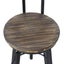 Levede Industrial Adjustable Swivel Bar Stools With Back Wood Counter Chairs x1 Carousel 5