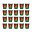 20 PCS Christmas Party Supplies, Red and Green Christmas Tree Dinnerware Ch Carousel 4