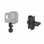 RAM Action Camera / GoPro Mount with Short Double Socket Arm Carousel 1