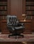 Columbus Black Leather Chesterfield Desk Chair Carousel 3