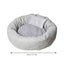 Round Dog Kennel Mat Set - 3-Piece Thickened Puppy Bed with Pillow, 15.75in Carousel 3