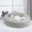 Round Dog Kennel Mat Set - 3-Piece Thickened Puppy Bed with Pillow, 15.75in Carousel 5