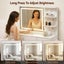 Dressing Table Led Vanity Desk Set Stool White Carousel 5