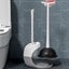 Heavy Duty Toilet Plunger and Brush Combo Set with Stand, 2-in-1 Bathroom C Carousel 5