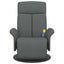 Massage Recliner Chair With Footrest Dark Grey Fabric Tplpta Carousel 3