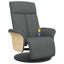 Massage Recliner Chair With Footrest Dark Grey Fabric Tplpta Carousel 11