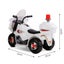 Rigo Kids Electric Ride On Police Motorcycle Motorbike 6V Battery White Carousel 2
