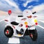 Rigo Kids Electric Ride On Police Motorcycle Motorbike 6V Battery White Carousel 7