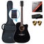 Artist LSPCEQ Black Beginner Acoustic Electric Guitar Pack Carousel 1