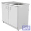 Vogue Alpine Laundry Cabinet with Removable 3 Baskets - 1000mm Carousel 1