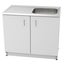 Vogue Alpine Laundry Cabinet with Removable 3 Baskets - 1000mm Carousel 8
