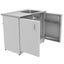 Vogue Alpine Laundry Cabinet with Removable 3 Baskets - 1000mm Carousel 4