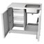 Vogue Alpine Laundry Cabinet with Removable 3 Baskets - 1000mm Carousel 9