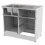 Vogue Alpine Laundry Cabinet with Removable 3 Baskets - 1000mm Carousel 5