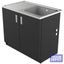 Vogue Alpine Laundry Cabinet with 3 Removable Baskets Black - 1000mm Carousel 1