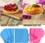 8 Pcs Silicone Cake Pans, Non-Stick Round Pie Moulds, Round Fluted Flan Bak Carousel 5