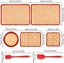 Silicone Baking Mats Set of 7, Non-Stick Silicone Mats for Baking, Reusable Carousel 4